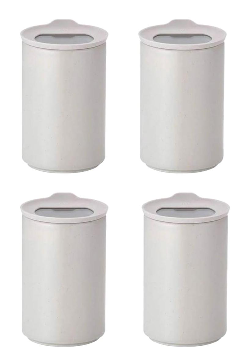 Neoflam 8 Parça Yuvarlak Cam - Seramik - Silikon Saklama Kabı 650 ml