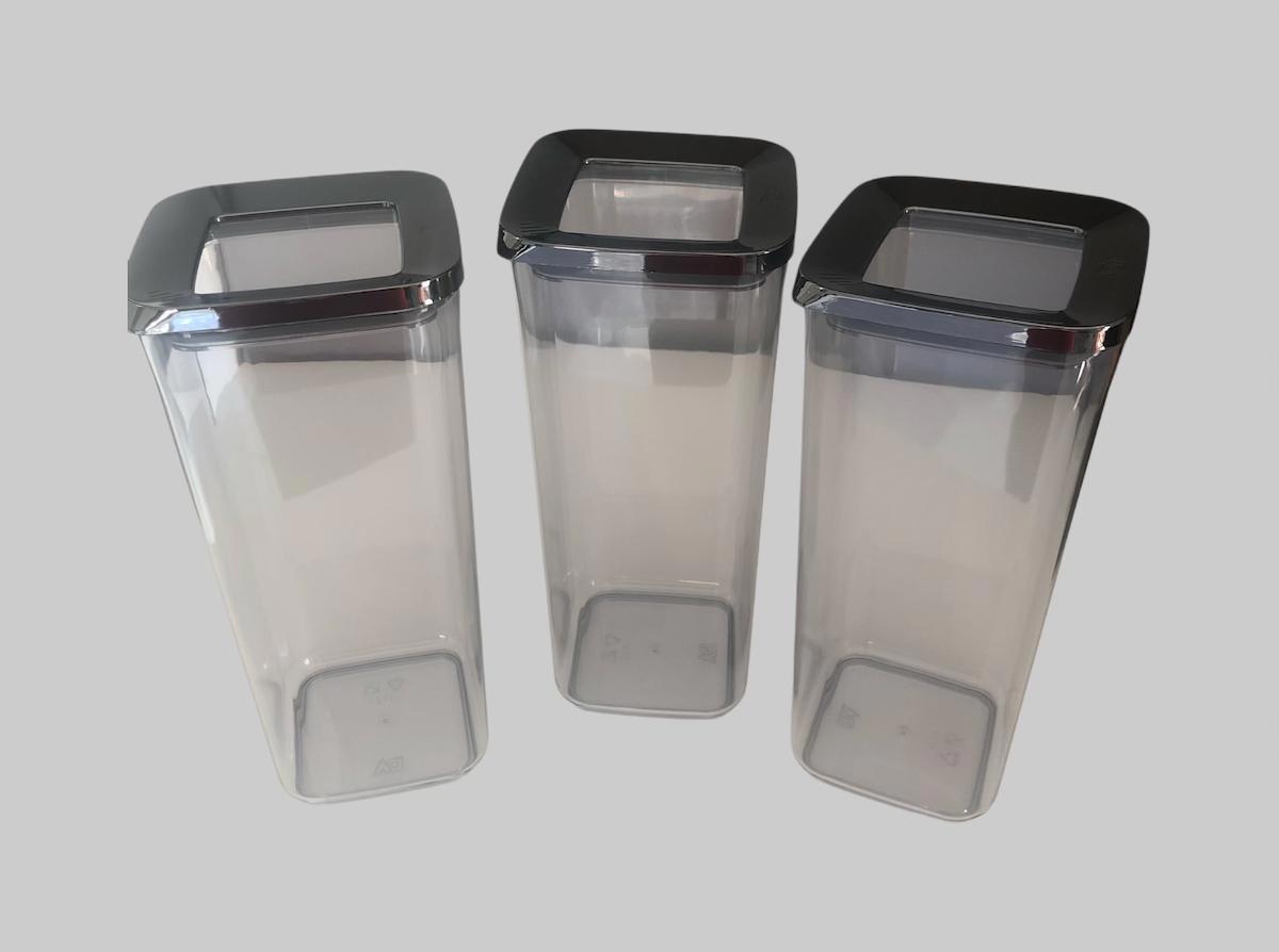 Vip Ahmet 3 Parça Dikdörtgen Plastik Saklama Kabı 5.1 lt