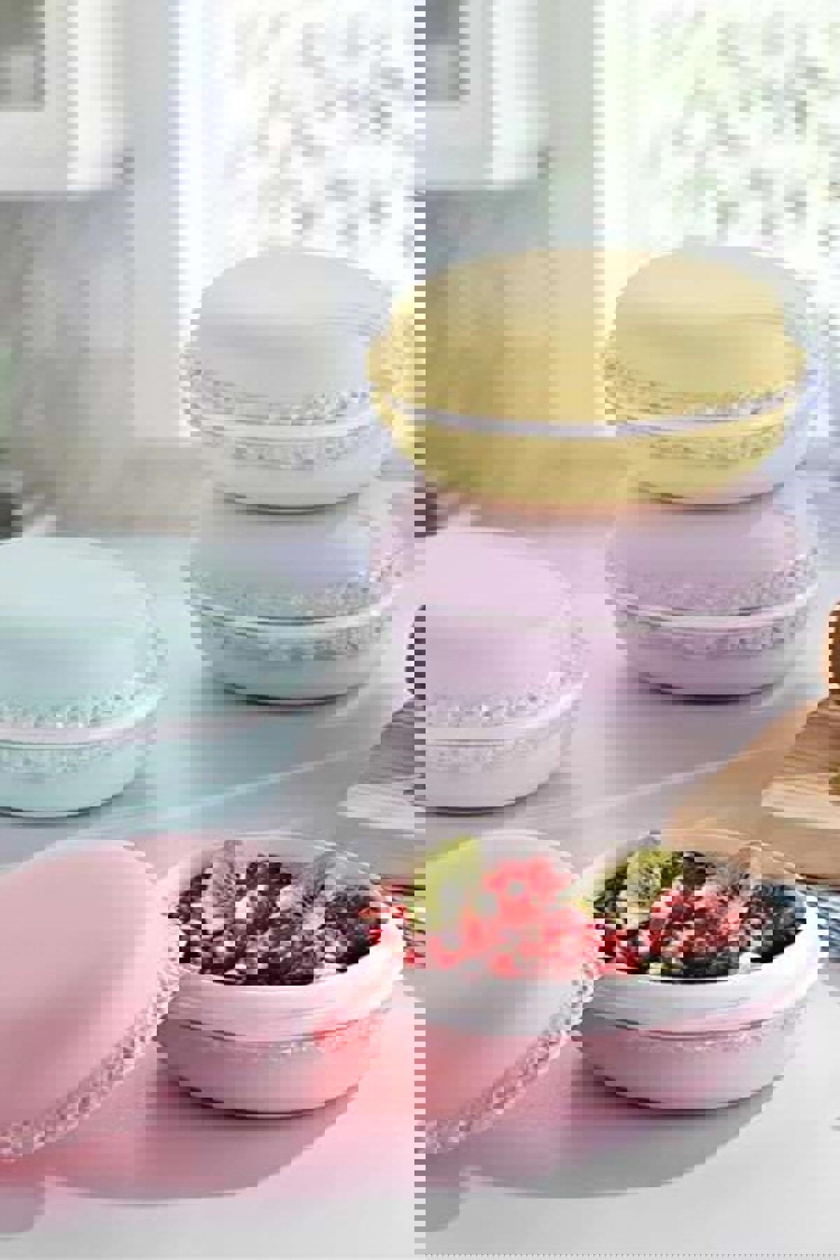 Tineke 1 Parça Oval Plastik Saklama Kabı 400 ml