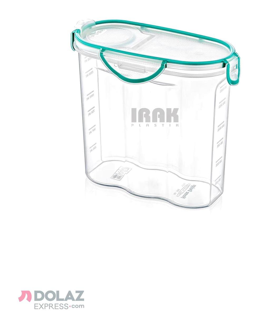 Plastart 2 Parça Dikdörtgen Plastik Saklama Kabı 1.2 lt