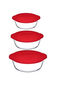 Paşabahçe 6 Parça Oval Cam Saklama Kabı