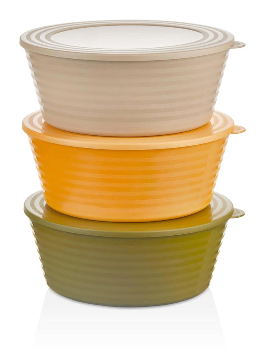 Tucklebery 6 Parça Yuvarlak Plastik Saklama Kabı 1.5 lt