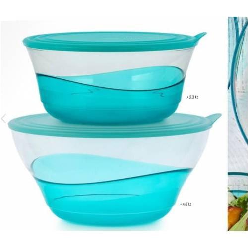 Tupperware 2 Parça Yuvarlak Plastik Saklama Kabı 2.3 lt
