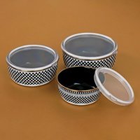 Glore 3 Parça Yuvarlak Cam Saklama Kabı