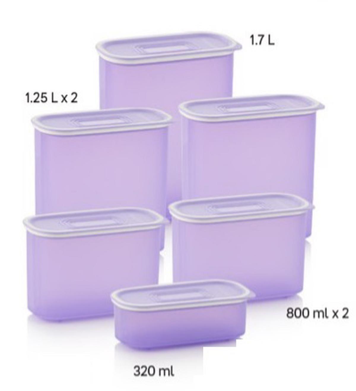 Tupperware 12 Parça Silindir Plastik Saklama Kabı