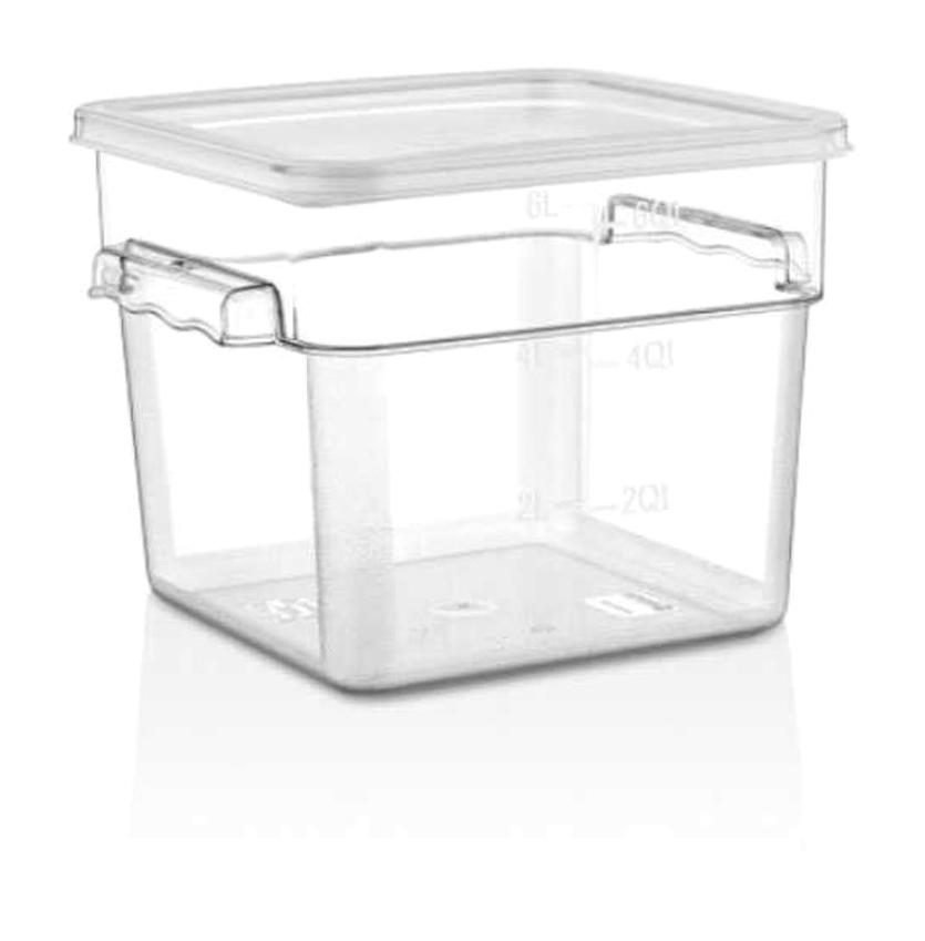 Gastroplast 1 Parça Kare Plastik Saklama Kabı 7.6 lt
