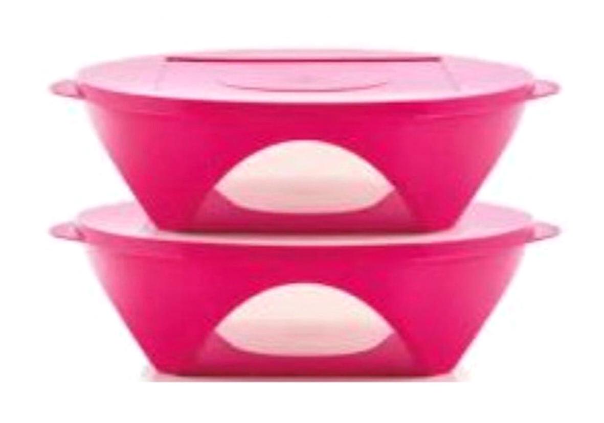 Tupperware 4 Parça Yuvarlak Plastik Saklama Kabı 2.5 lt