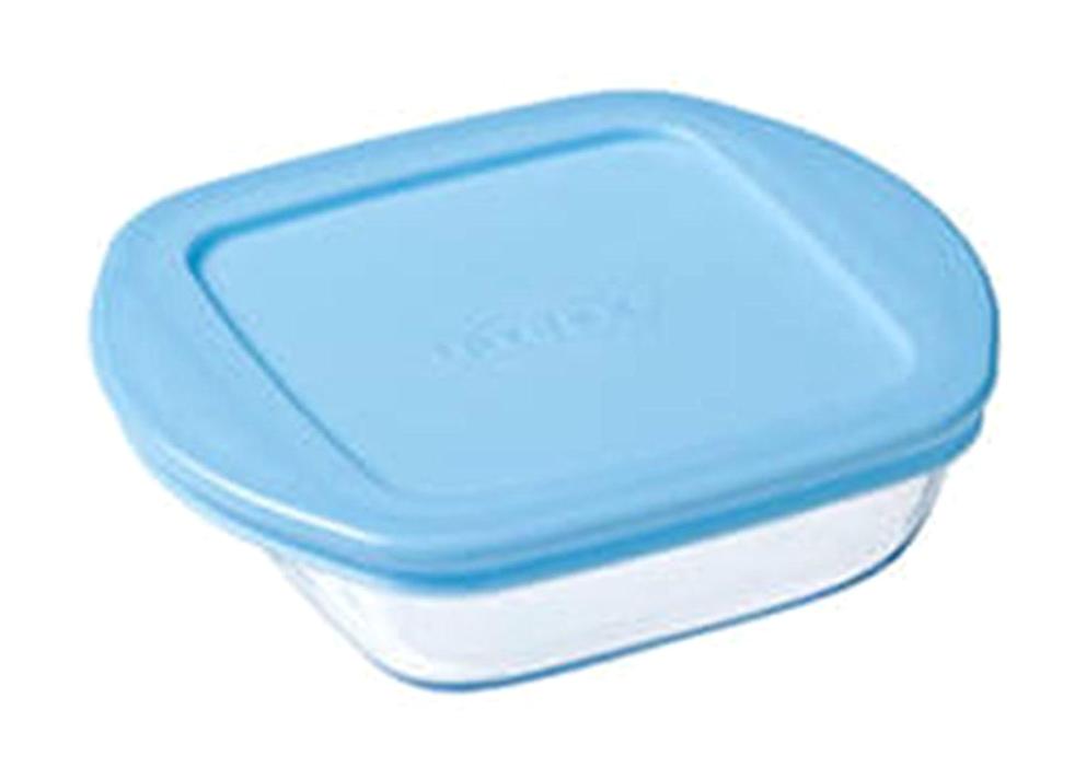 Pyrex 2 Parça Kare Cam Saklama Kabı 350 ml