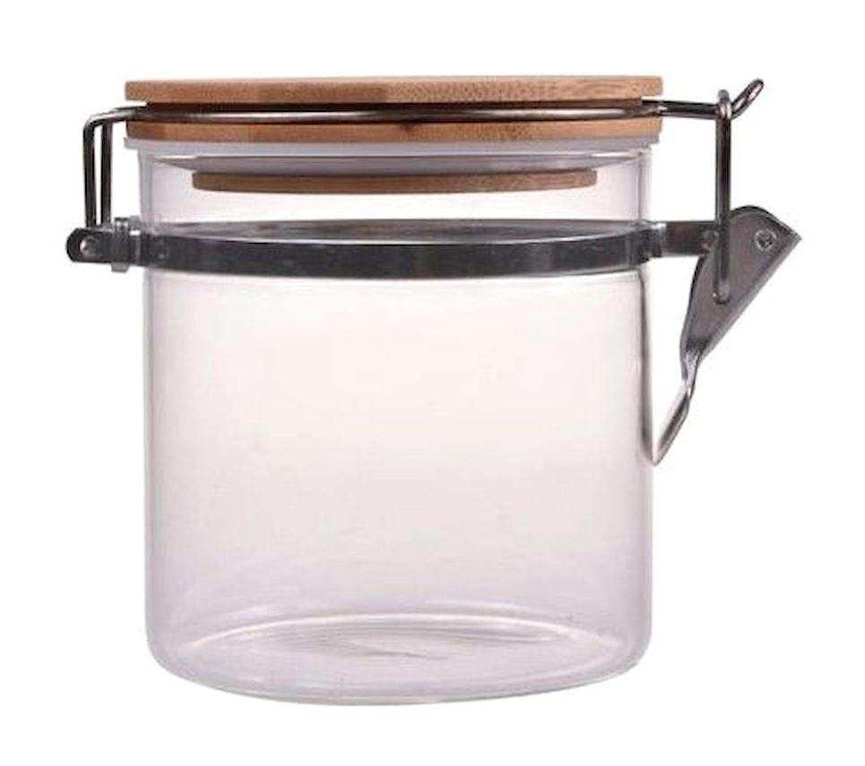 Bambum 2 Parça Yuvarlak Cam Saklama Kabı 600 ml