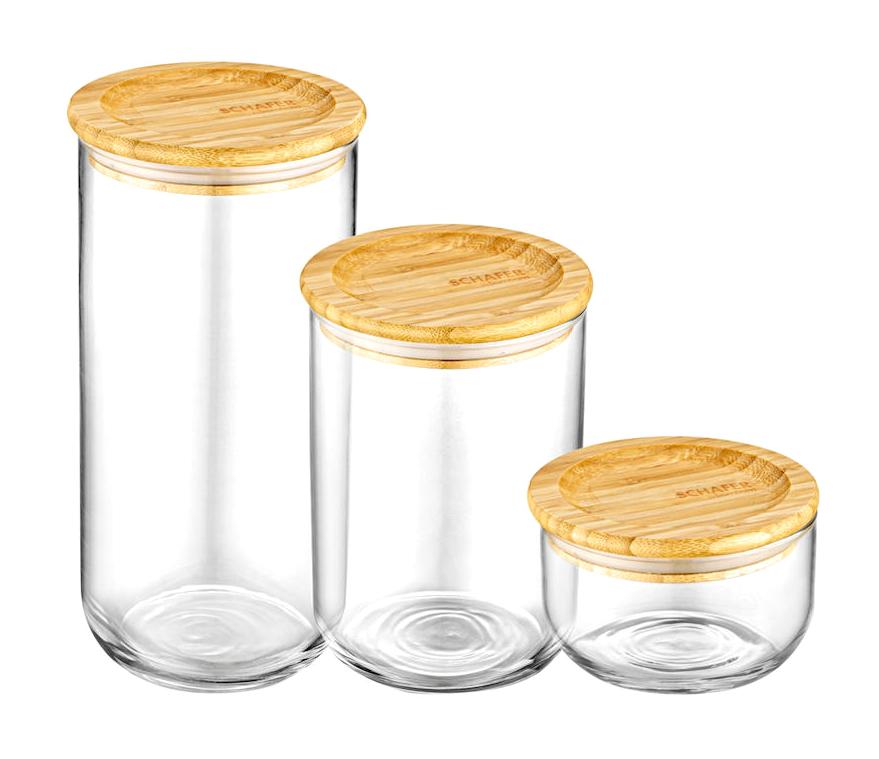 Schafer 6 Parça Oval Cam Saklama Kabı