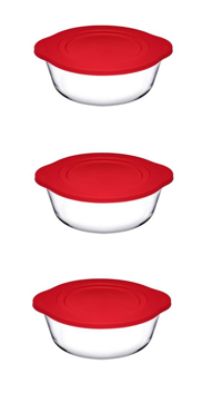 Paşabahçe 6 Parça Oval Cam Saklama Kabı 1.45 lt