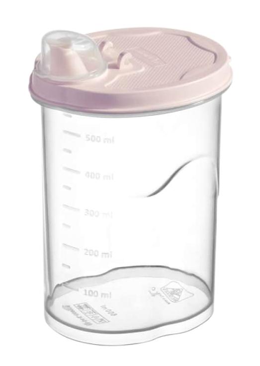 Piev 2 Parça Yuvarlak plastik Saklama Kabı 600 ml