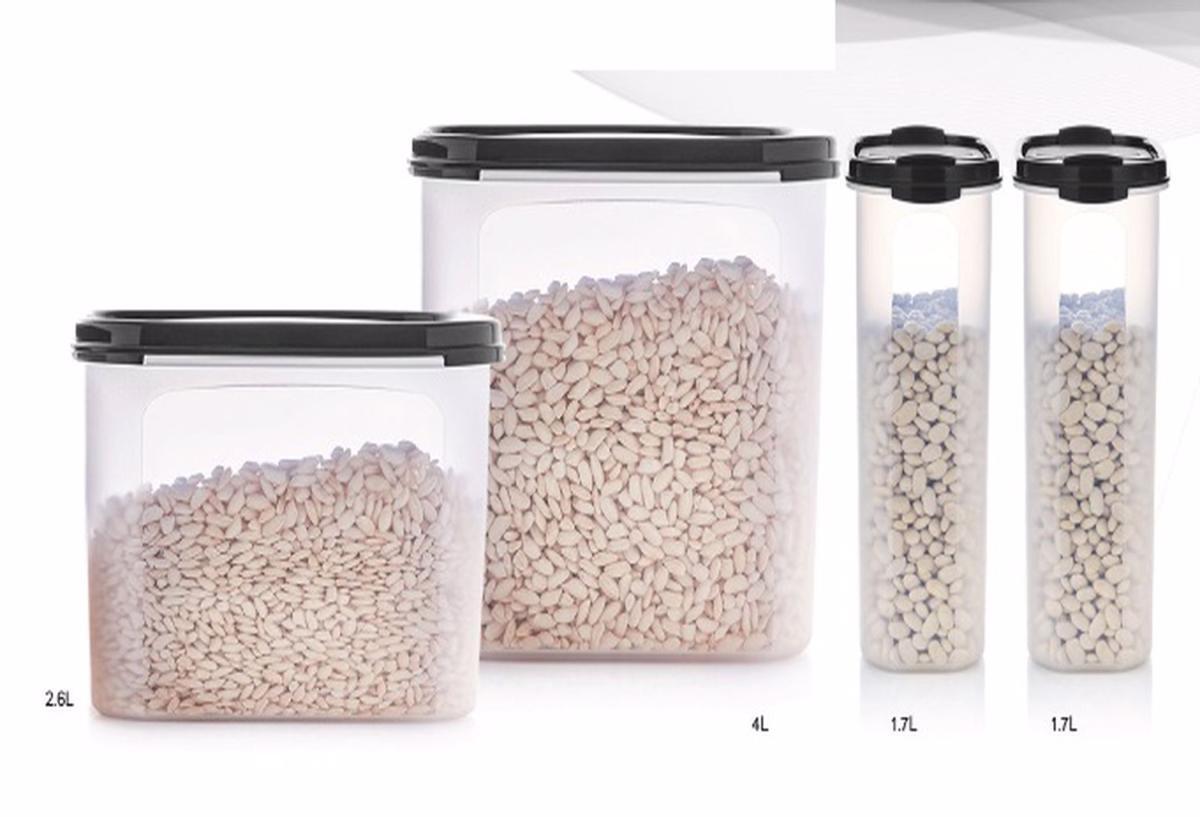 Tupperware 4 Parça Oval Plastik Saklama Kabı