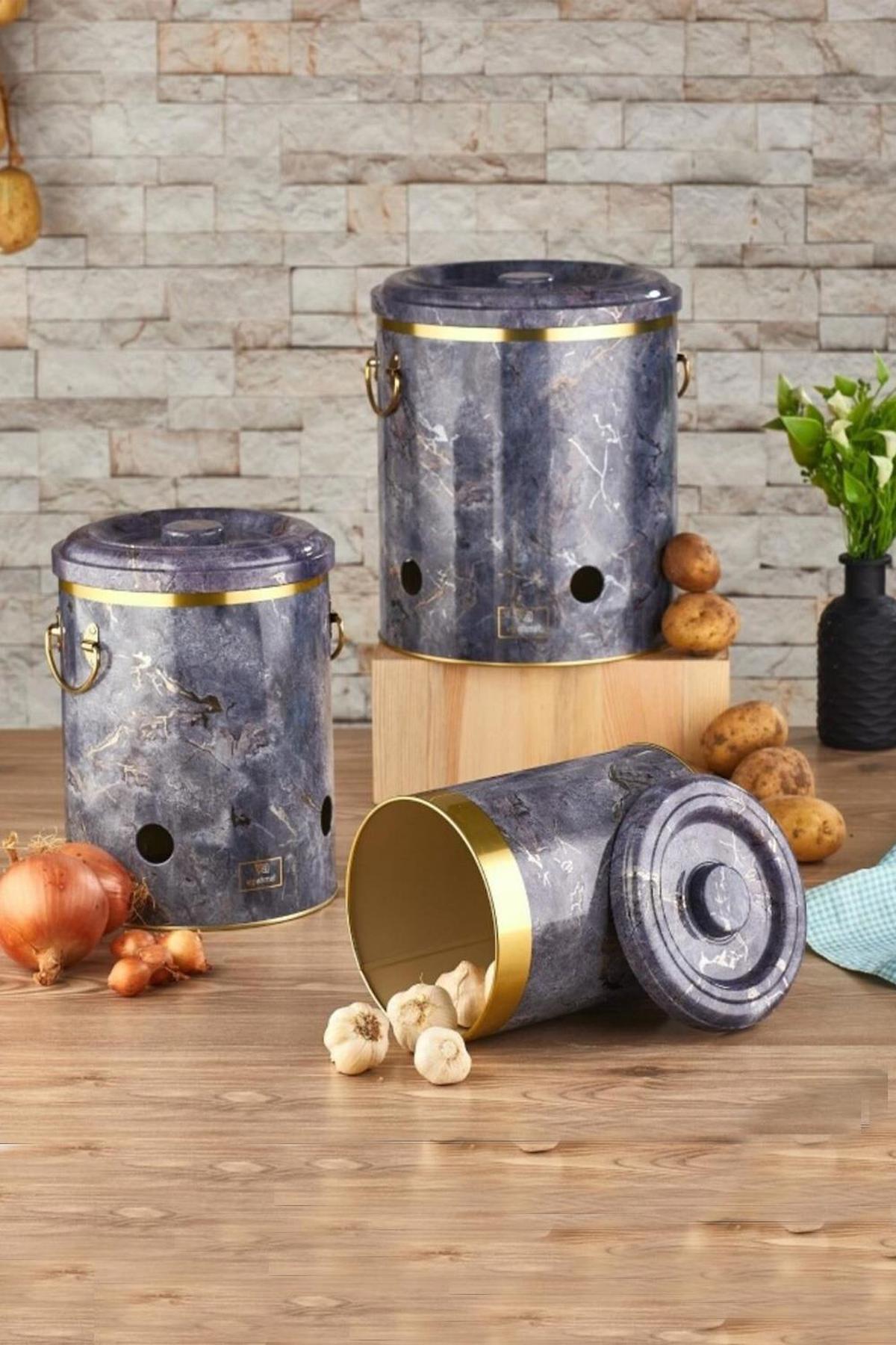 Vip Ahmet 3 Parça Dikdörtgen plastik Saklama Kabı 1.45 lt