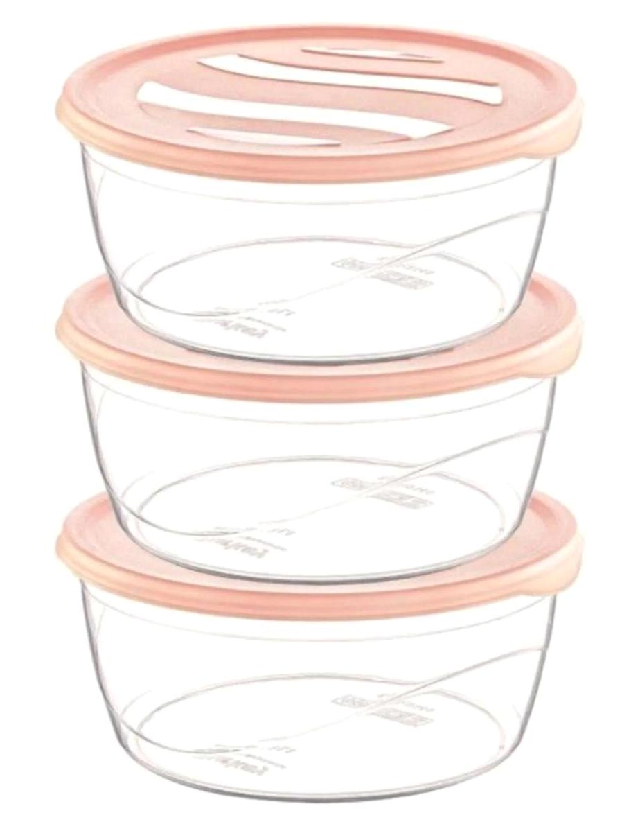 Shopping Store 6 Parça Yuvarlak Plastik Saklama Kabı