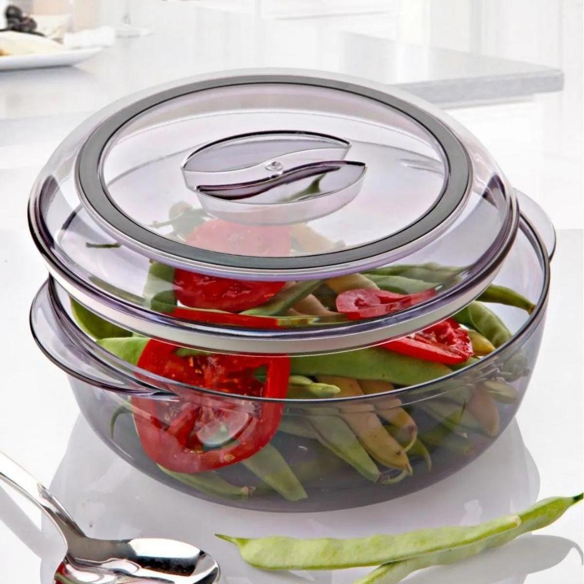 Gondol 2 Parça Kare plastik Saklama Kabı 1.75 lt