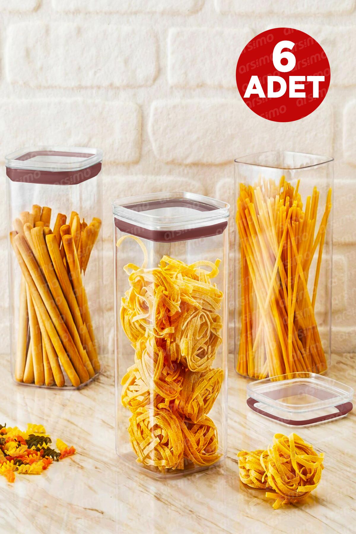 Arsimo 12 Parça Kare Akrilik Saklama Kabı 2.1 lt