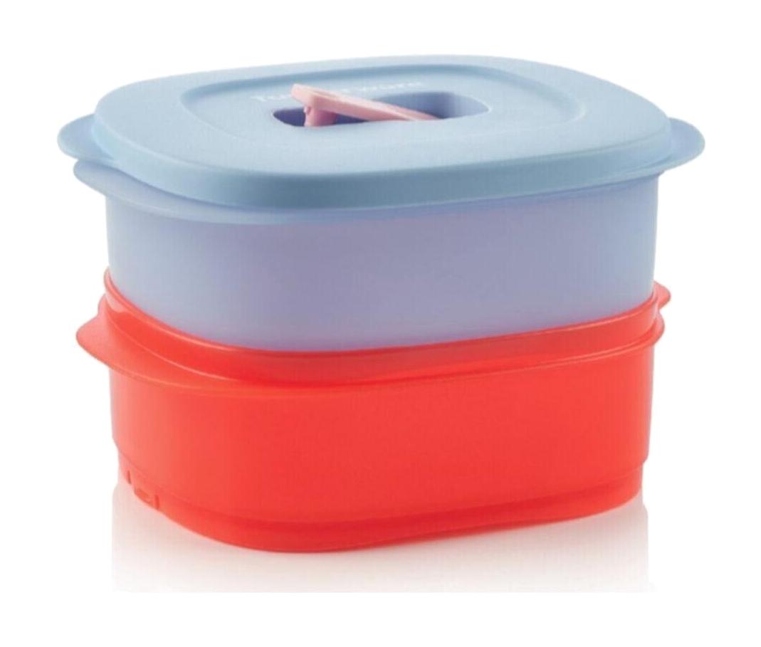 Tupperware 4 Parça Kare Plastik Saklama Kabı 500 ml