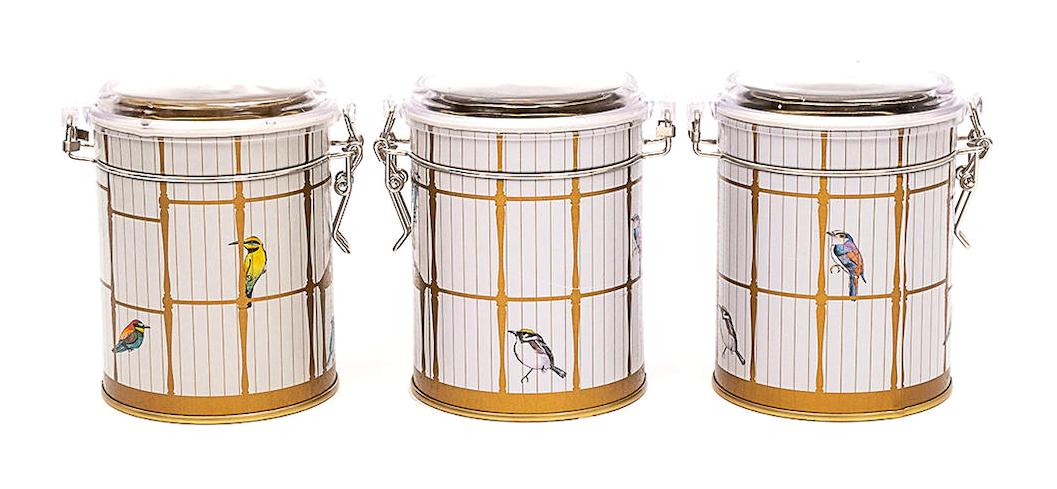 Evle 8 Parça Yuvarlak Metal Saklama Kabı 378 ml