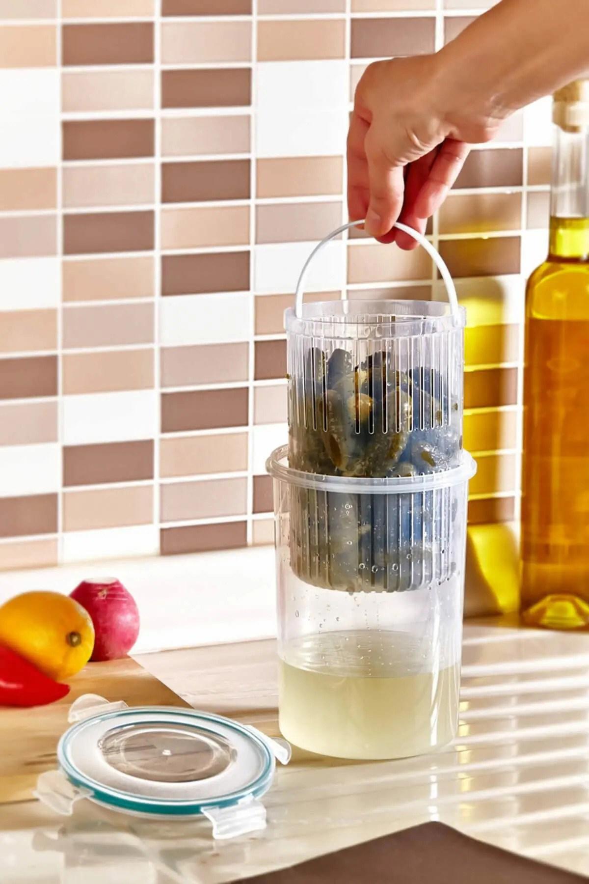 Arma House 1 Parça Yuvarlak Plastik Saklama Kabı 1.5 lt