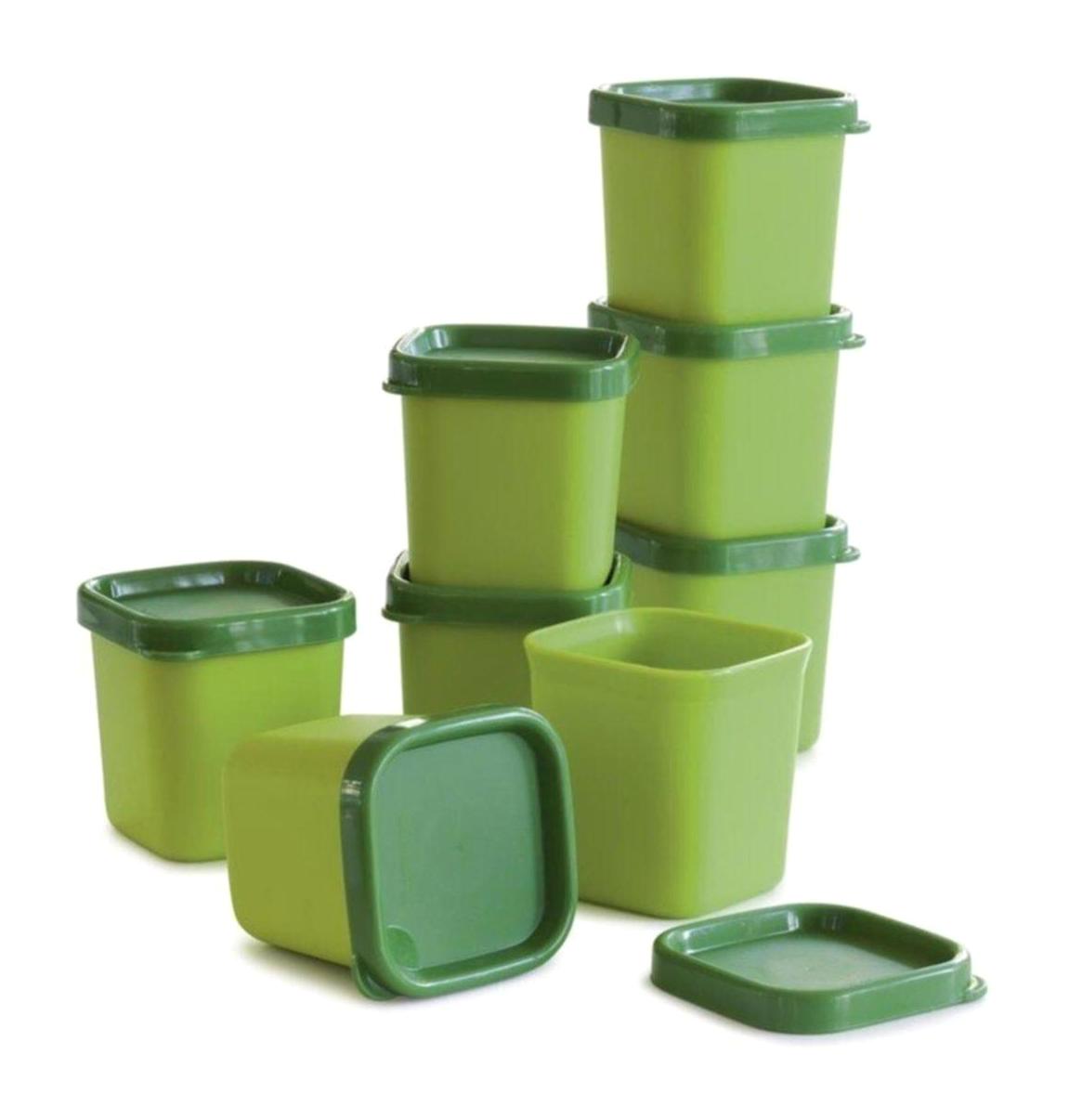 Tupperware 16 Parça Kare Plastik Saklama Kabı 80 ml