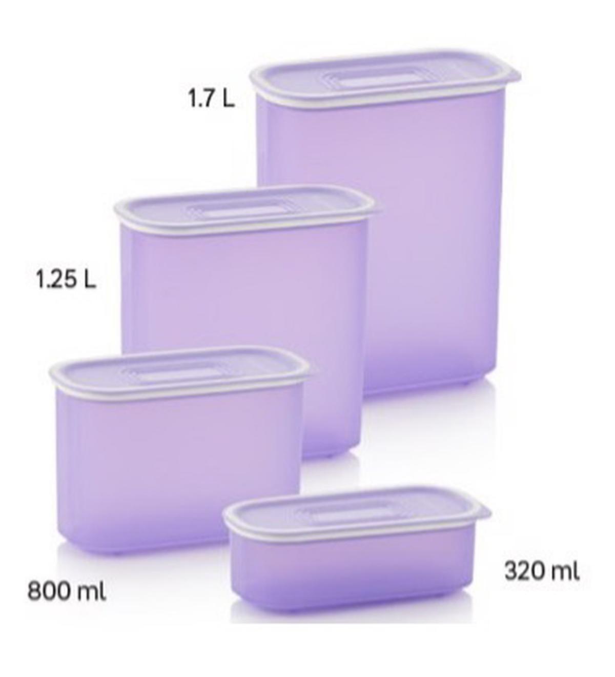 Tupperware 8 Parça Silindir Plastik Saklama Kabı