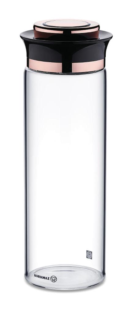 Korkmaz 1 Parça Dikdörtgen Cam Saklama Kabı 1.5 lt