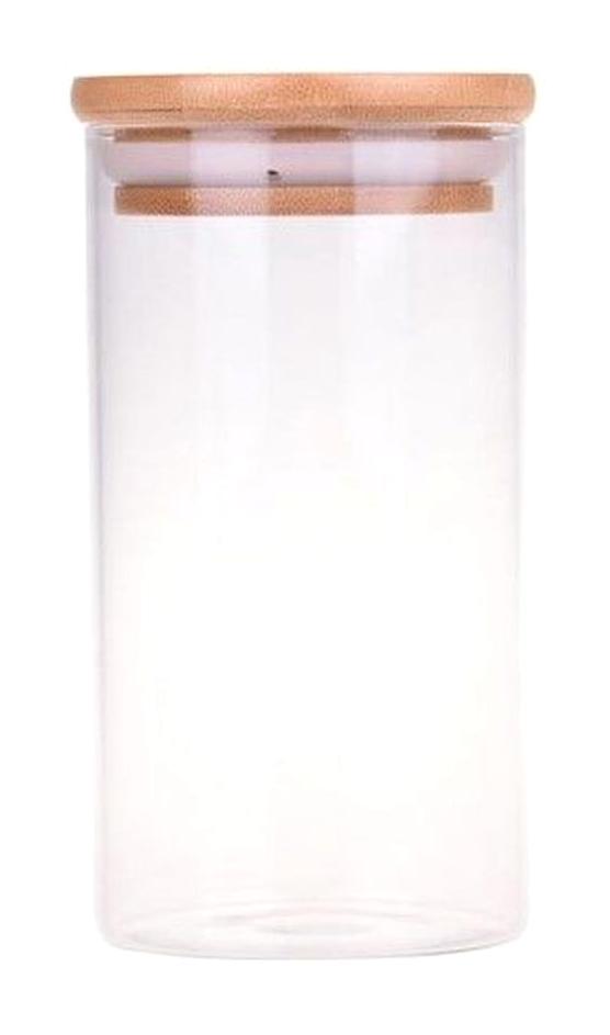 Bambum 2 Parça Yuvarlak Cam Saklama Kabı 350 ml