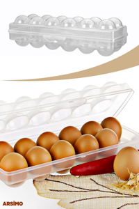 Arsimo Evet 1 Parça Dikdörtgen Plastik Saklama Kabı
