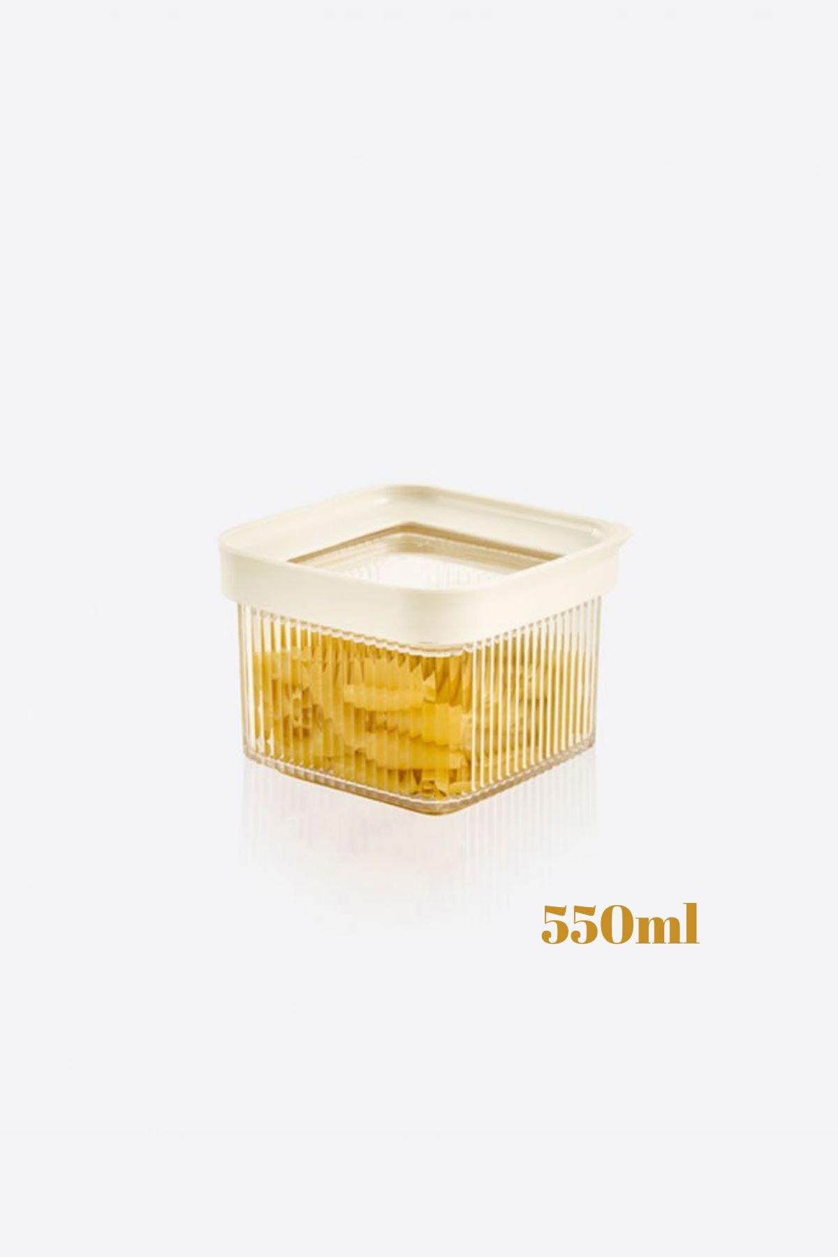 Arma House 2 Parça Kare Plastik Saklama Kabı 550 ml