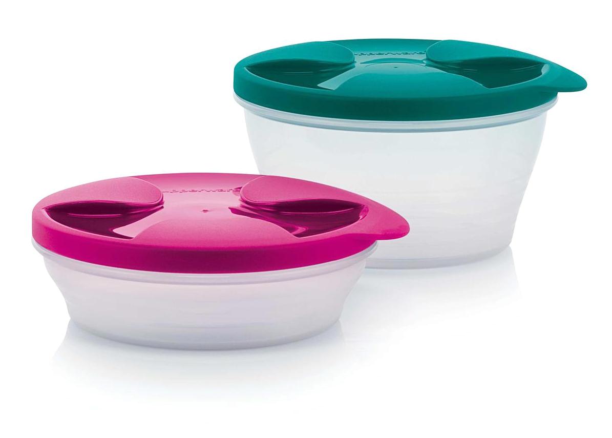 Tupperware 4 Parça Yuvarlak Plastik Saklama Kabı