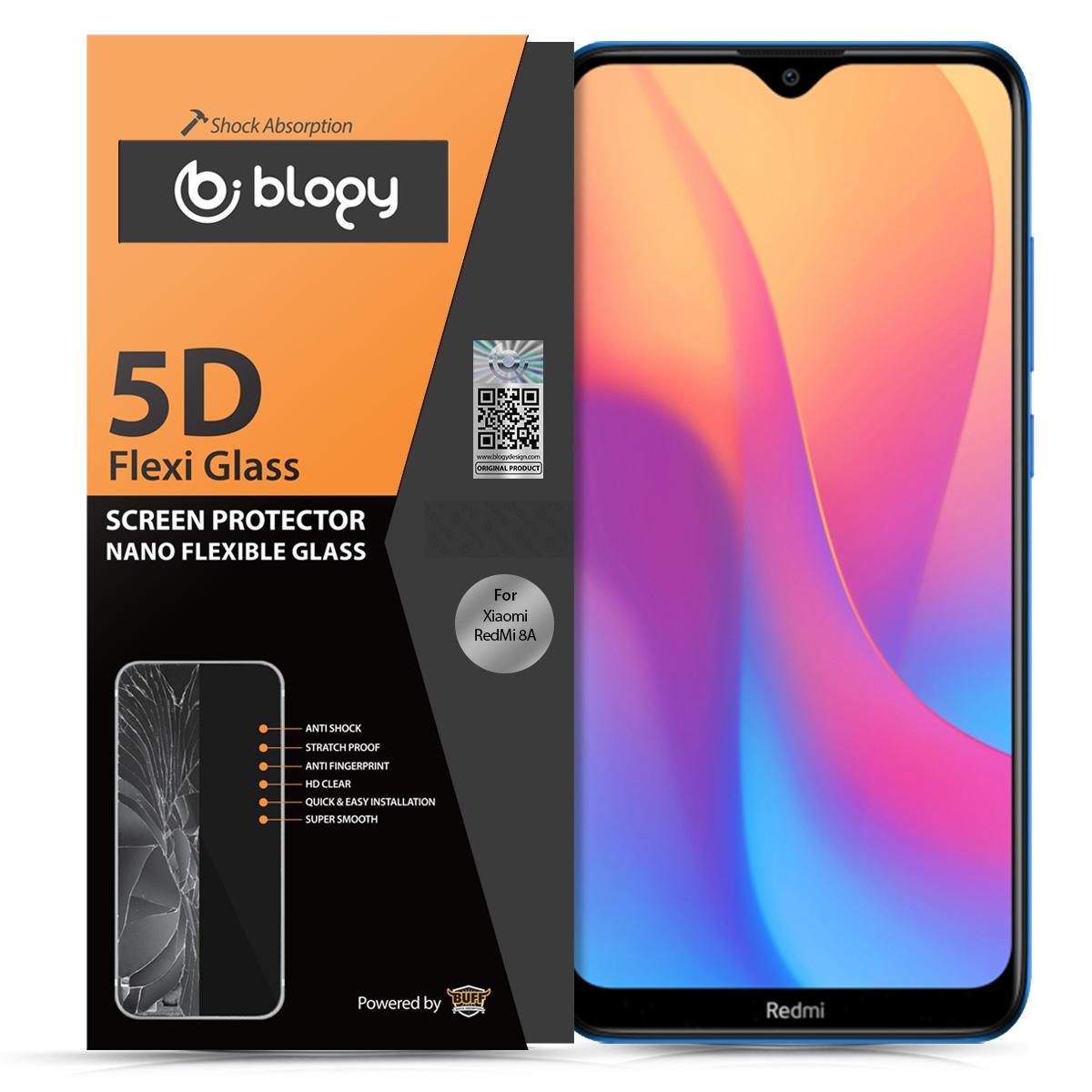Blogy Xiaomi Redmi 8A Silikon Parlak Ekran Koruyucu