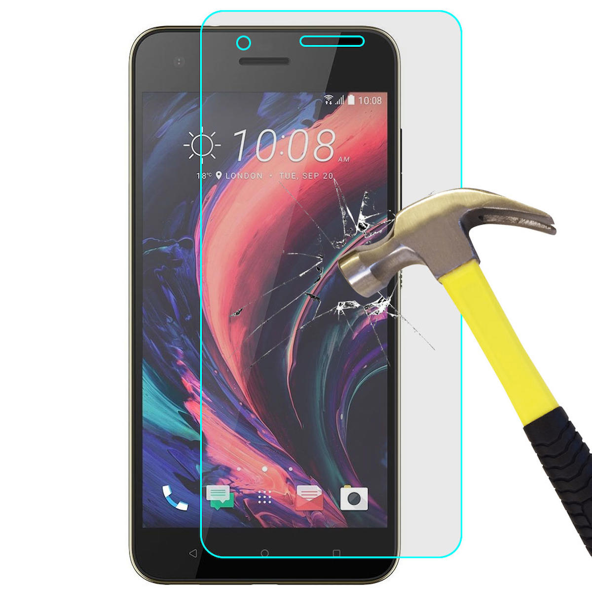 Smart Tech HTC Desire 10 Pro Kırılmaz Temperli Cam Parlak Ekran Koruyucu