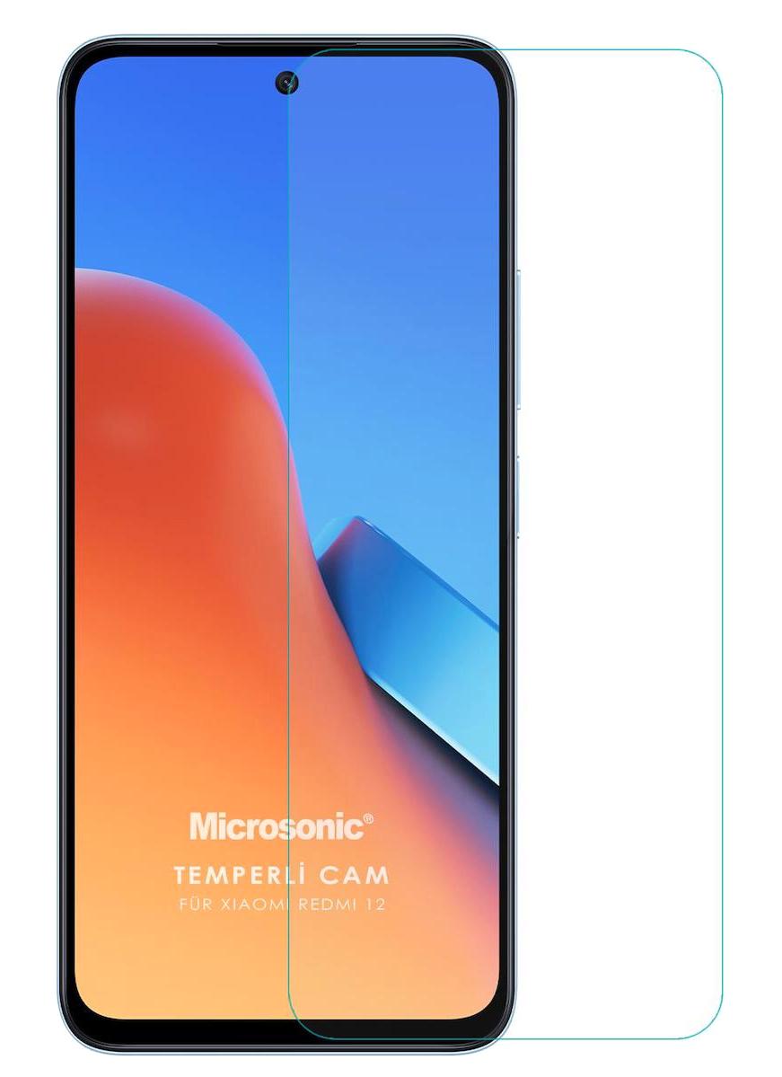 Microsonic Xiaomi Redmi 12 Temperli Cam Parlak Ekran Koruyucu