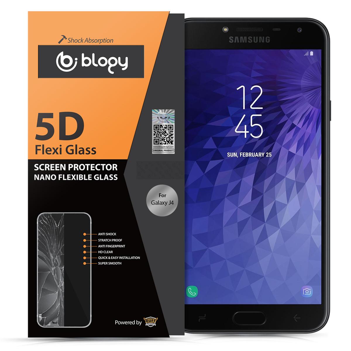 Blogy Samsung Galaxy J4 Silikon Parlak Ekran Koruyucu