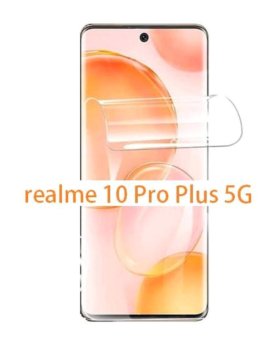 Ecr Mobile Realme 10 Tam Kaplama Fiber Nano Film Mat Ekran Koruyucu