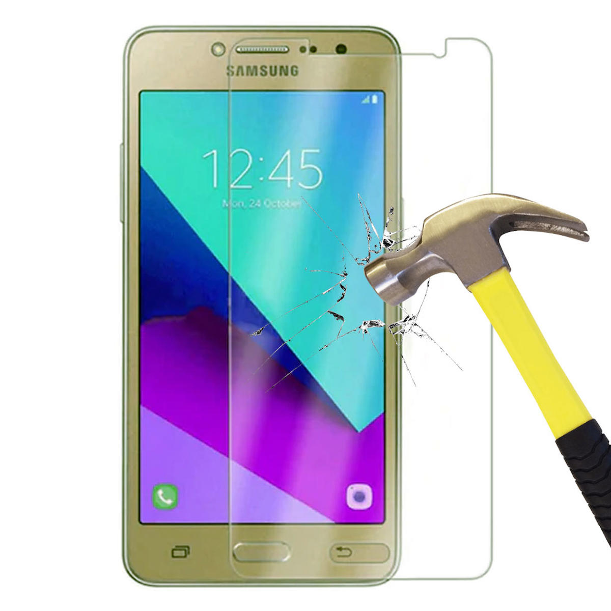 Smart Tech Samsung Galaxy J2 Prime Kırılmaz Temperli Cam Parlak Ekran Koruyucu