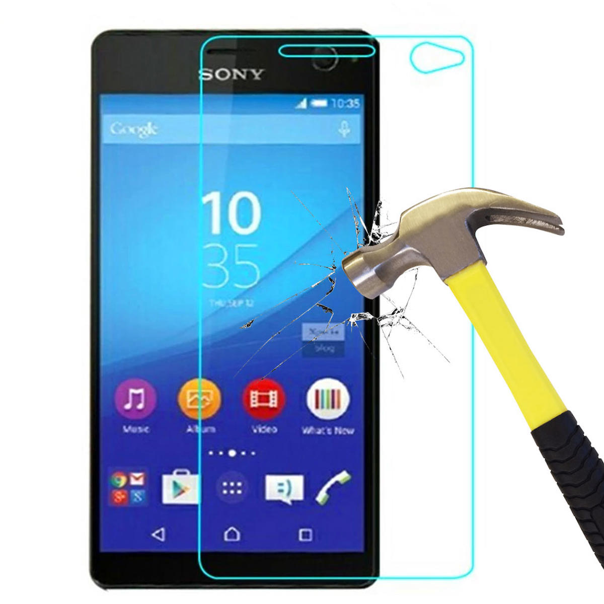 Smart Tech Sony Xperia C4 Kırılmaz Temperli Cam Parlak Ekran Koruyucu