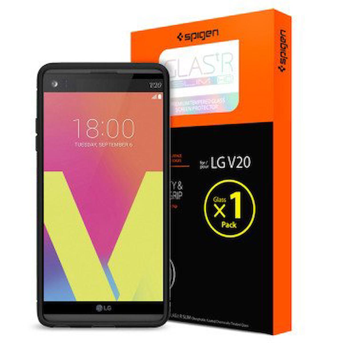 Spigen LG V20 Nano Cam Parlak Ekran Koruyucu
