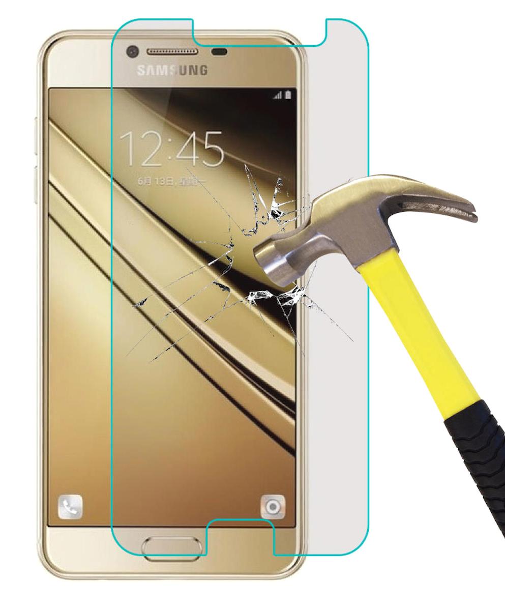 Smart Tech Samsung Galaxy C5 Kırılmaz Temperli Cam Parlak Ekran Koruyucu