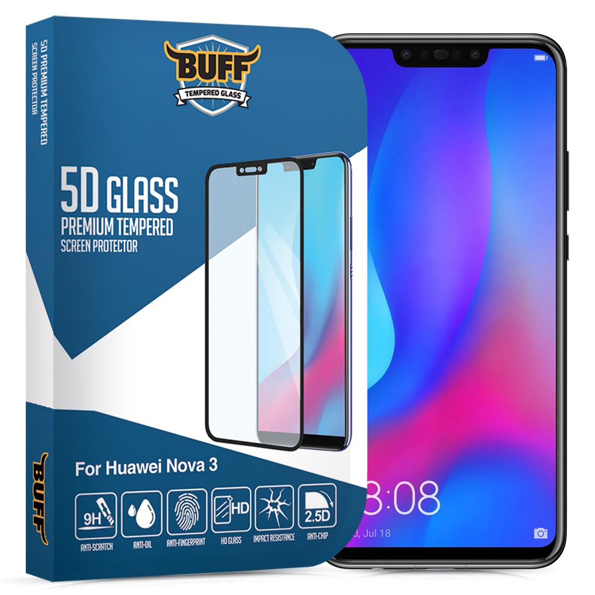 Buff Huawei Nova 3e Temperli Cam Parlak Ekran Koruyucu