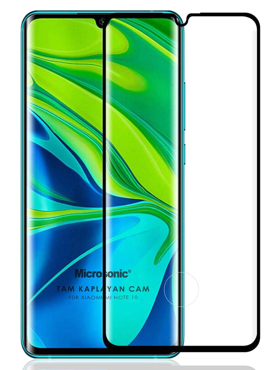 Microsonic Xiaomi Mi Note 10 Temperli Cam Parlak Ekran Koruyucu