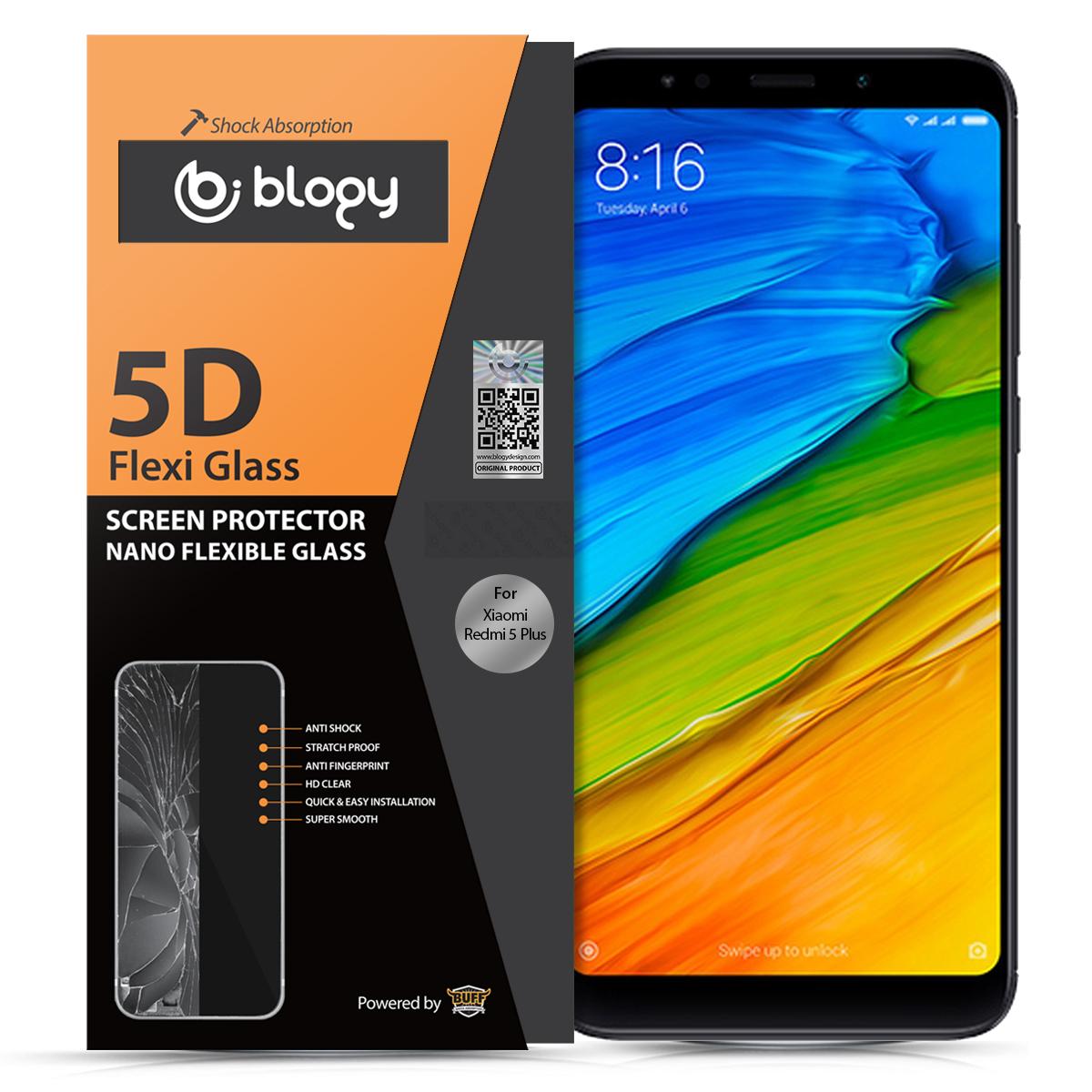 Blogy Xiaomi Redmi 5 Plus Silikon Parlak Ekran Koruyucu