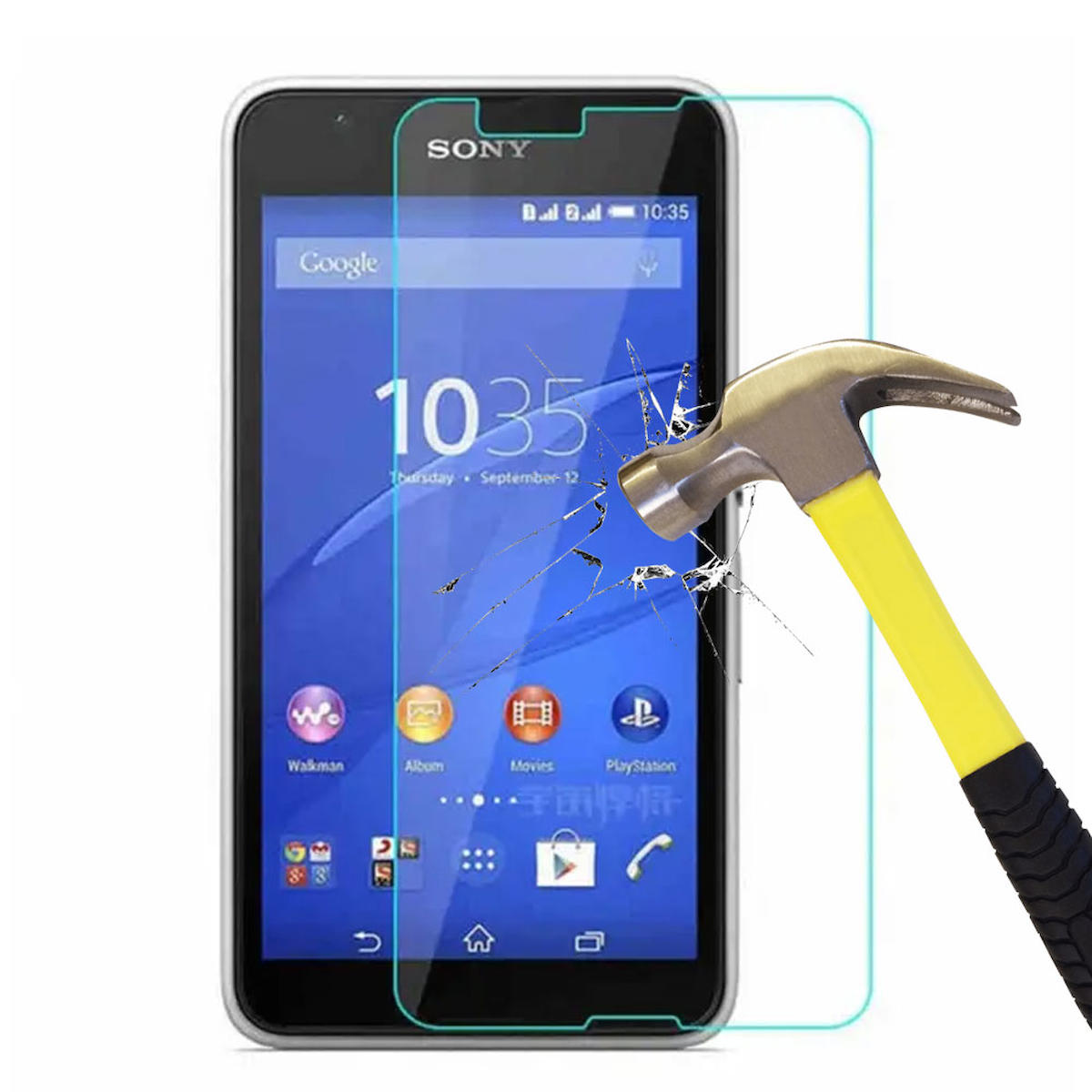 Smart Tech Sony Xperia E Kırılmaz Temperli Cam Parlak Ekran Koruyucu