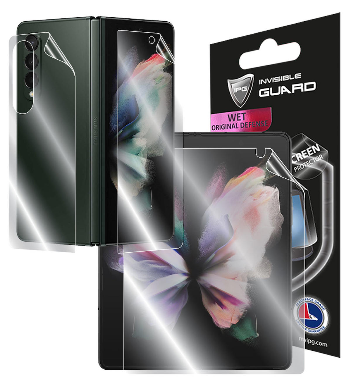 IPG Samsung Galaxy Z Fold 3 TPU (Termoplastik Poliüretan) Parlak Ekran Koruyucu