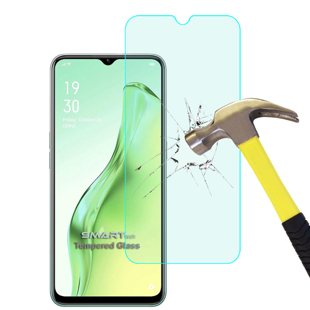 Smart Tech Oppo A31 Kırılmaz Temperli Cam Parlak Ekran Koruyucu