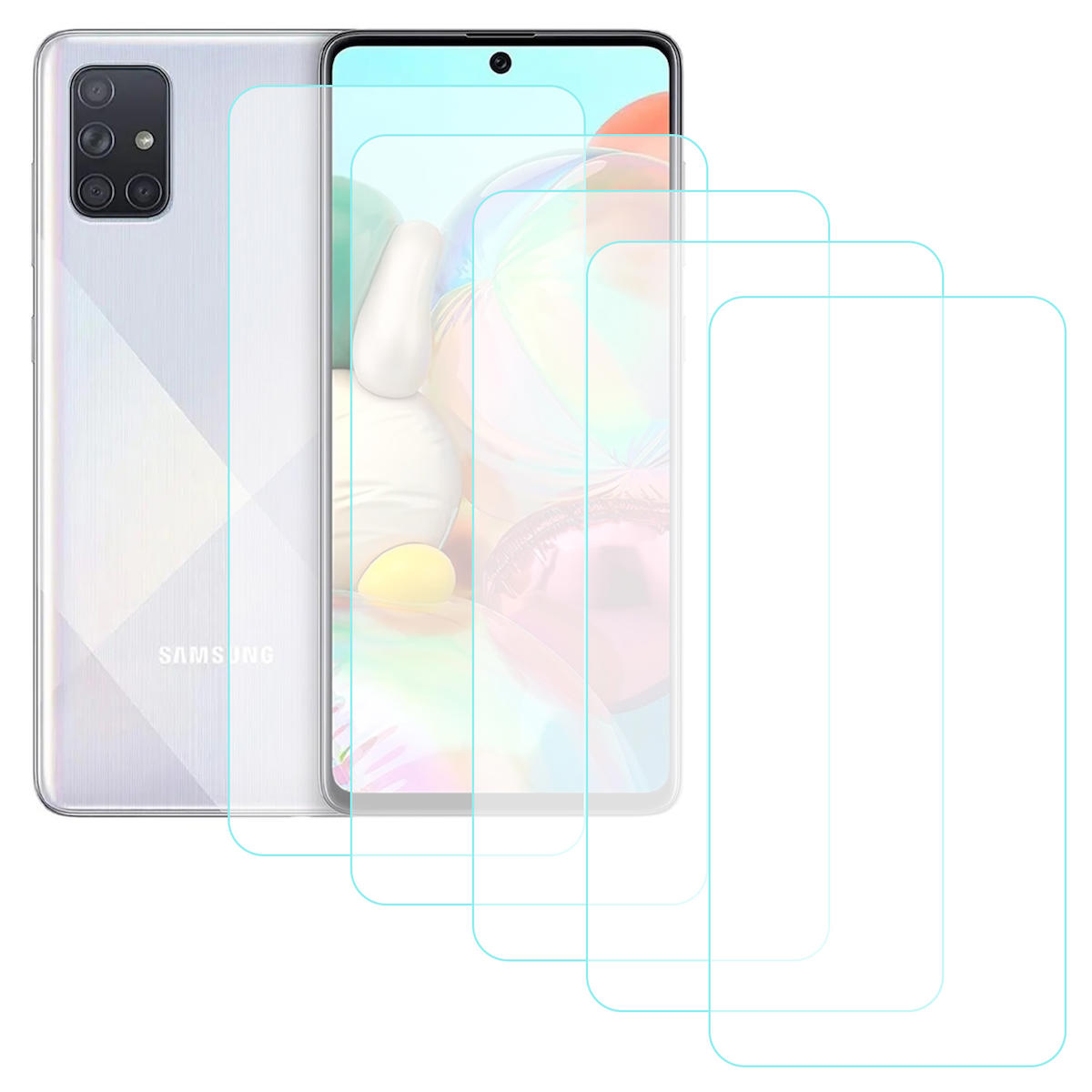 Notech Samsung Galaxy A71 Temperli Cam Parlak Ekran Koruyucu