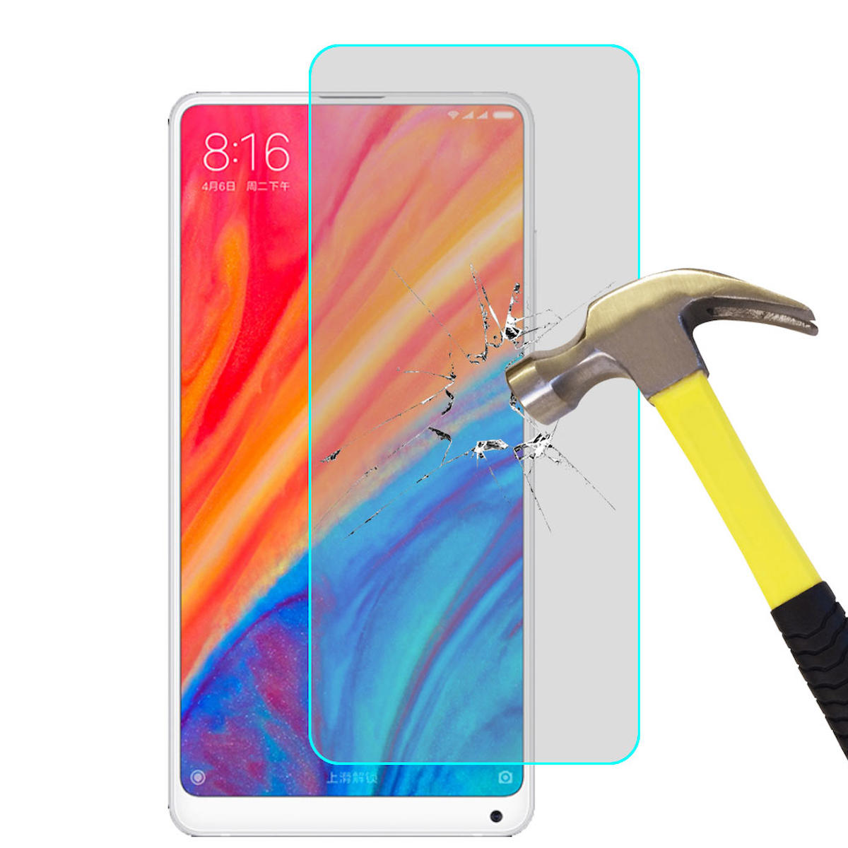 Smart Tech Xiaomi Mi Mix 2S Kırılmaz Temperli Cam Parlak Ekran Koruyucu