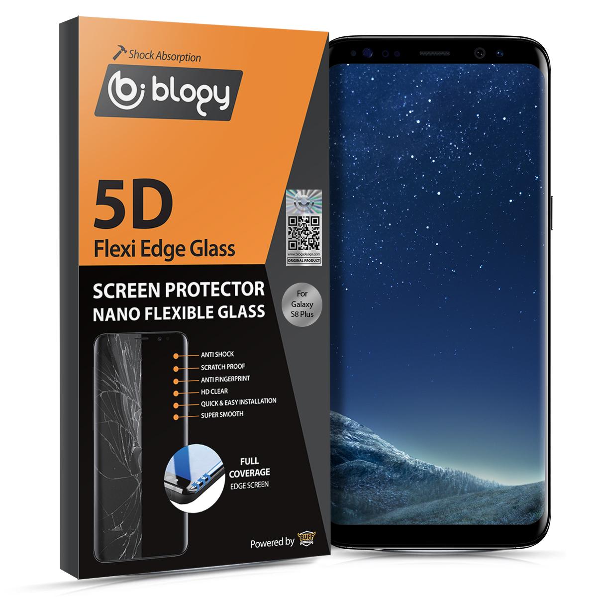Blogy Samsung Galaxy S8 Plus Silikon Parlak Ekran Koruyucu