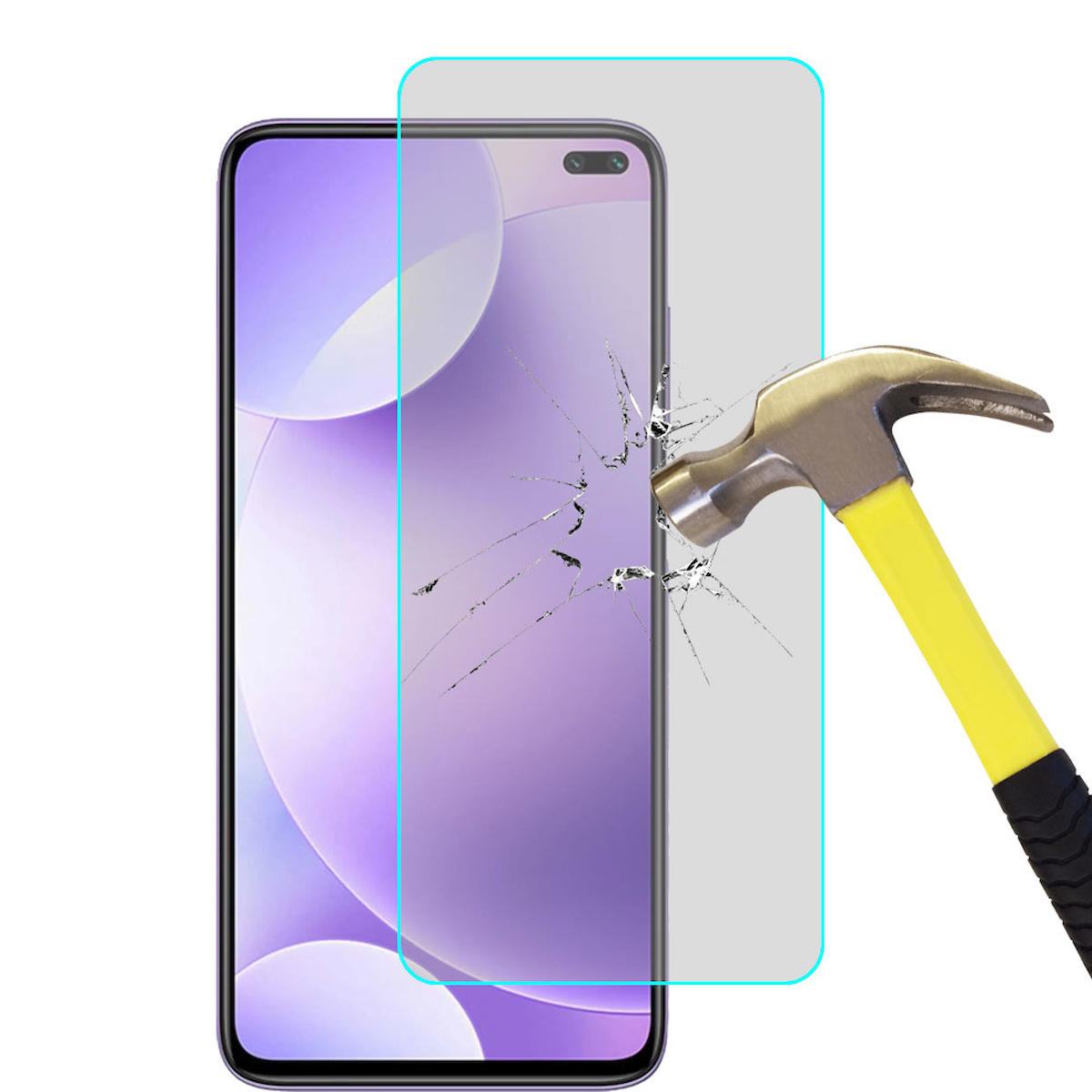 Smart Tech Xiaomi Redmi K30 Kırılmaz Temperli Cam Parlak Ekran Koruyucu
